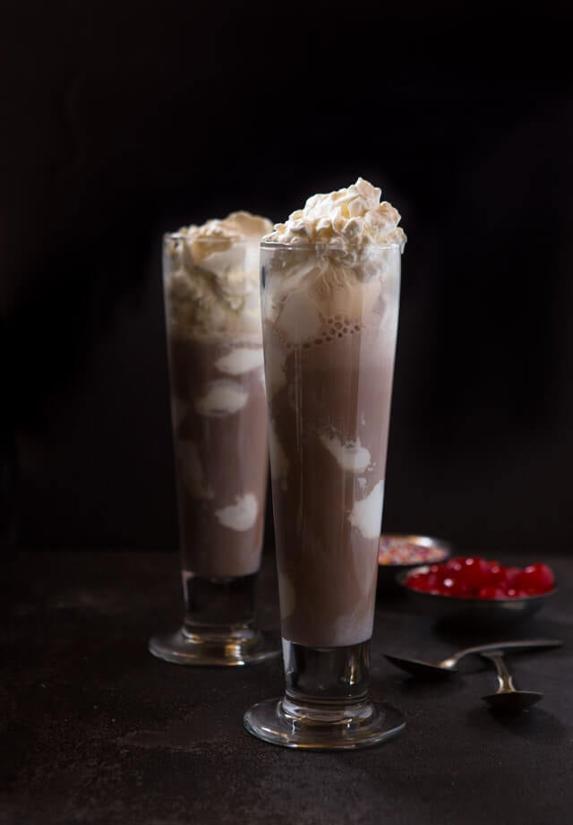 Boozy Hot Chocolate Float