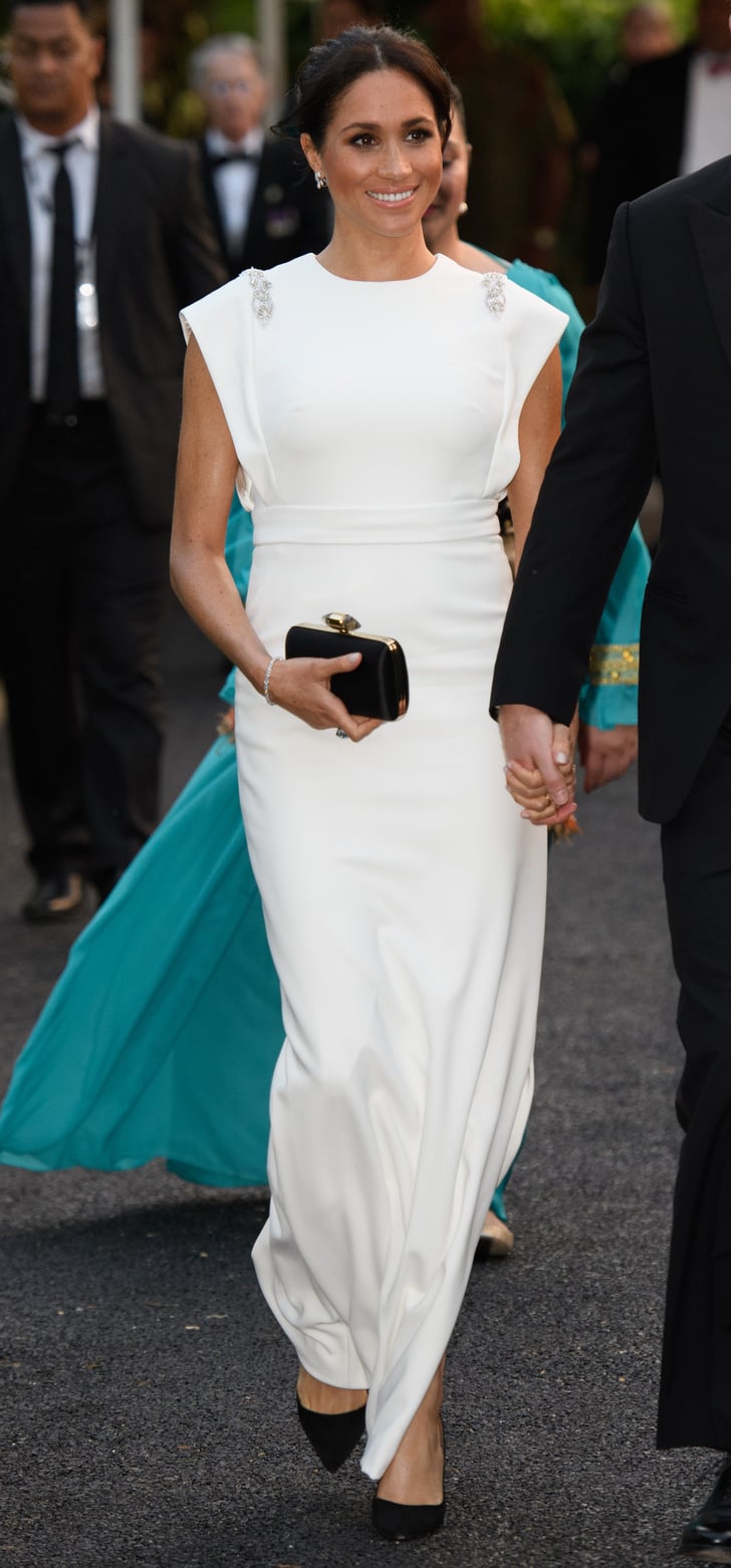 meghan markle white gown