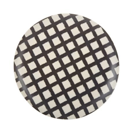 Studio 3B Plaid Melamine and Bamboo Dinner Plate