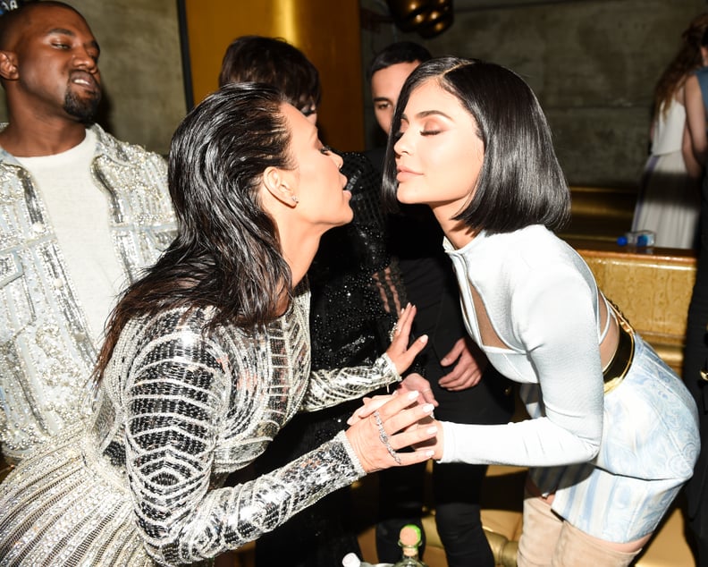 When Kim Kardashian Shared a Lovely and Chic Air Kiss