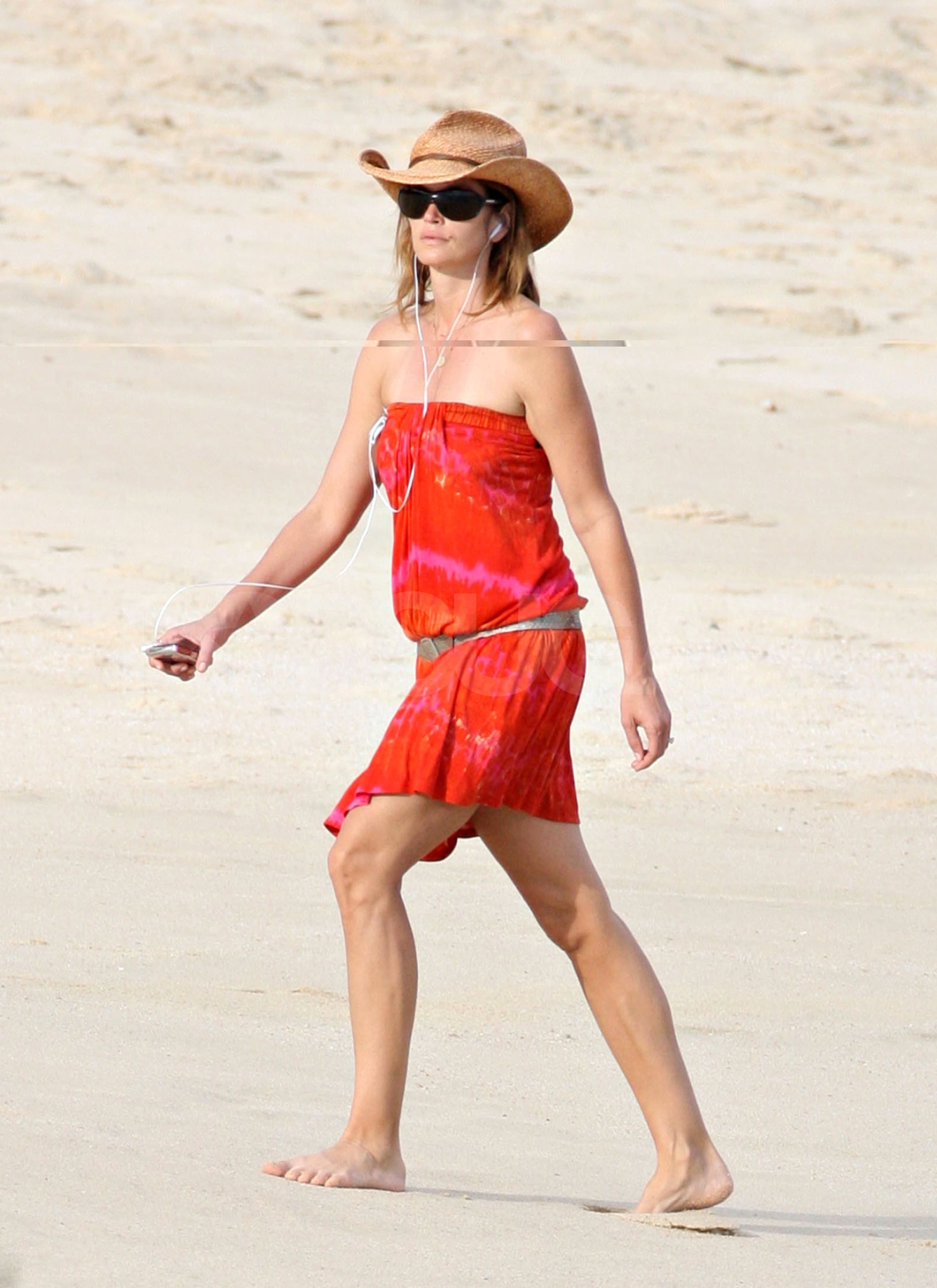 Photos of Cindy Crawford In a Bikini and On the Beach in Mexico With