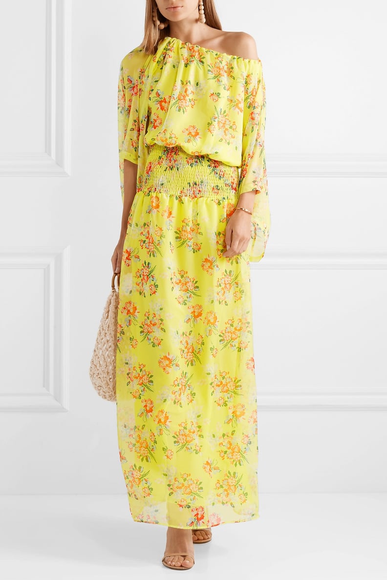 Eywasouls Malibu Evelyn Floral-Print Chiffon Maxi Dress