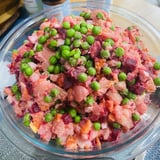 Make This Delicious Dominican Potato Salad Made With Beets