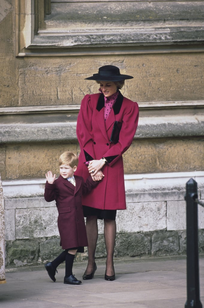 Prince Harry attended Easter service at St. George's Chapel with his mum in March 1989.