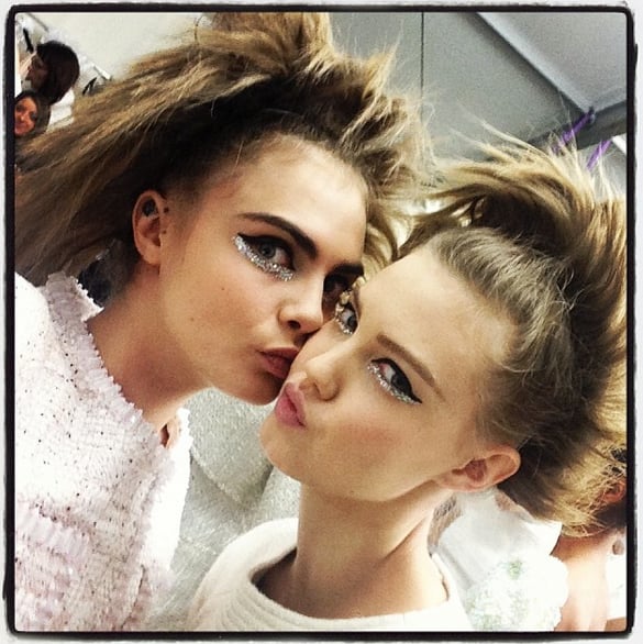 Cara Delevingne and Lindsey Wixson