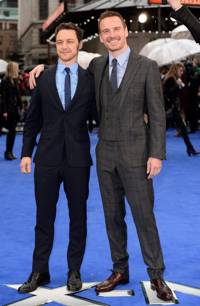 James McAvoy = 5'7", Michael Fassbender = 6'0"