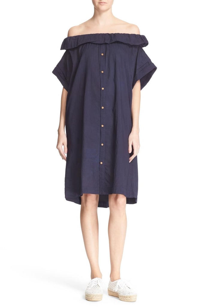 Sea Off the Shoulder Cotton DresS ($425)