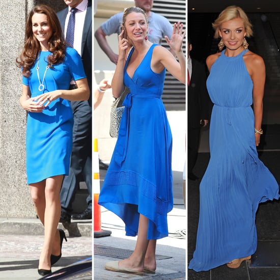 bright blue summer dress