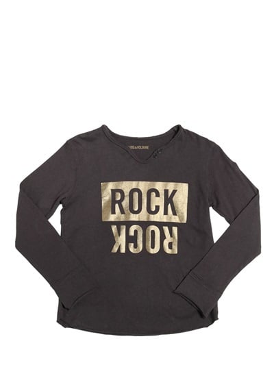 Zadig & Voltaire Rock Printed Cotton Jersey T-Shirt ($71)