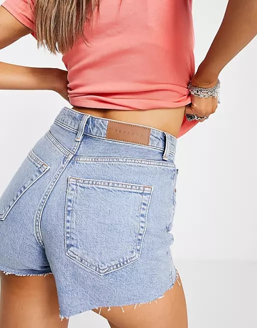 Topshop Premium Mom Denim Shorts