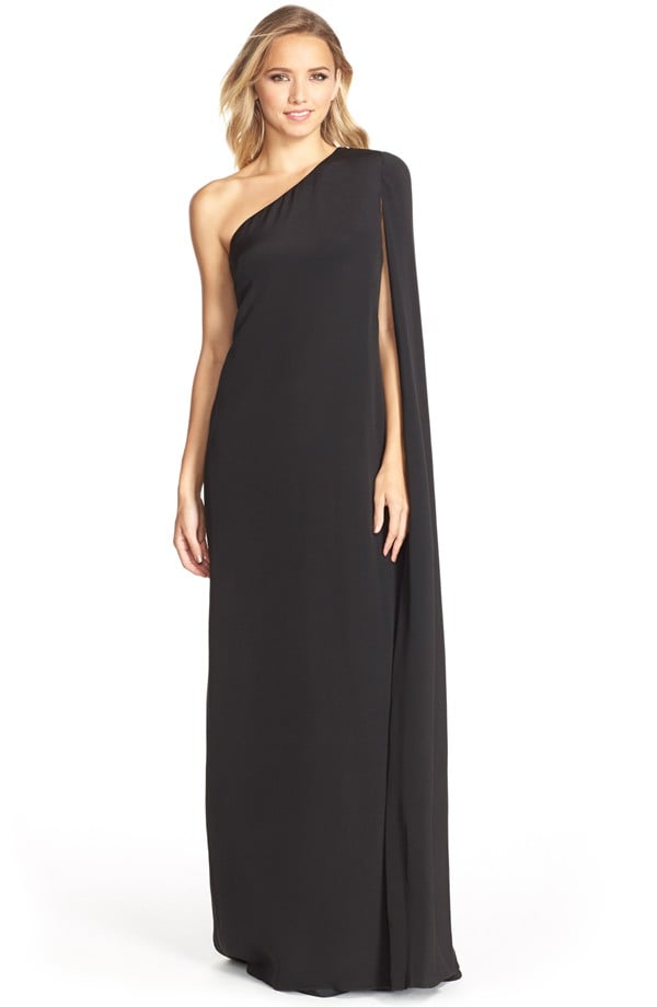 Jill Jill Stuart Cape Sleeve Crepe Gown ($328)
