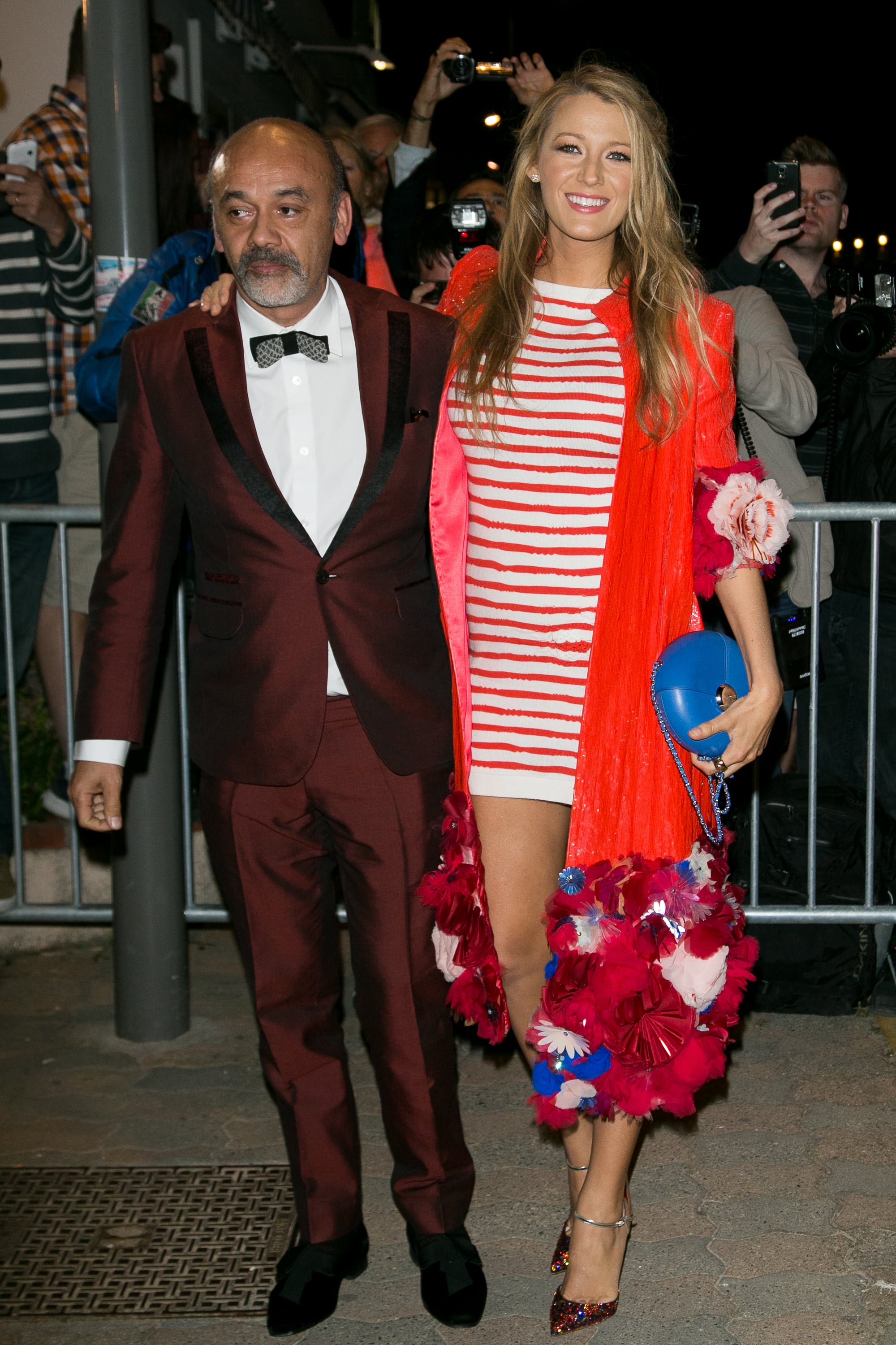 Here she is with shoe designer Christian Louboutin., She's Taller Than  Most of Her Costars, but Exactly How Tall Is Blake Lively?