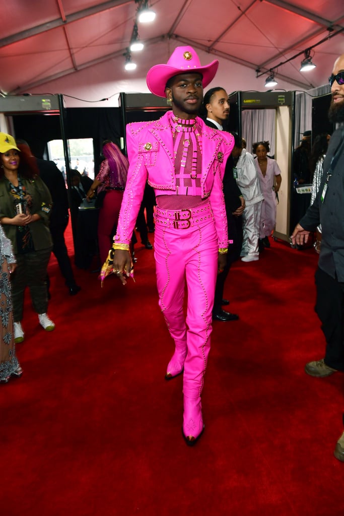 Lil Nas X s Pink Versace Cowboy Outfit at the Grammys  2020  