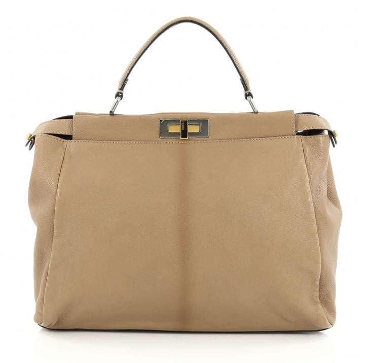 Fendi Brown Leather Handbag