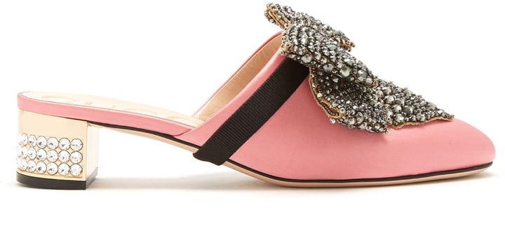 Gucci Crystal-Embellished Mules