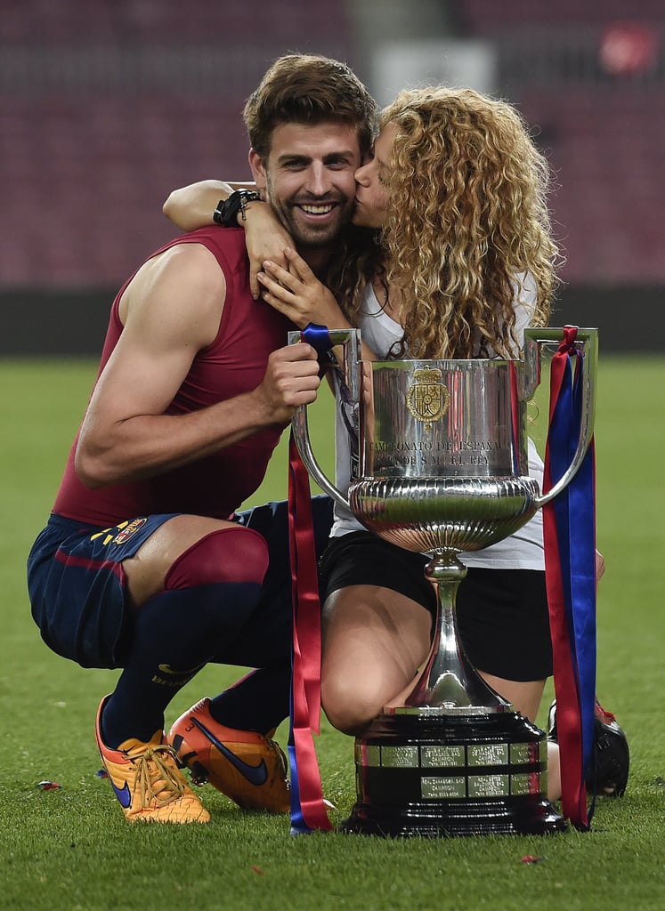 Shakira and Gerard Pique Copa del Rey 2015 PDA