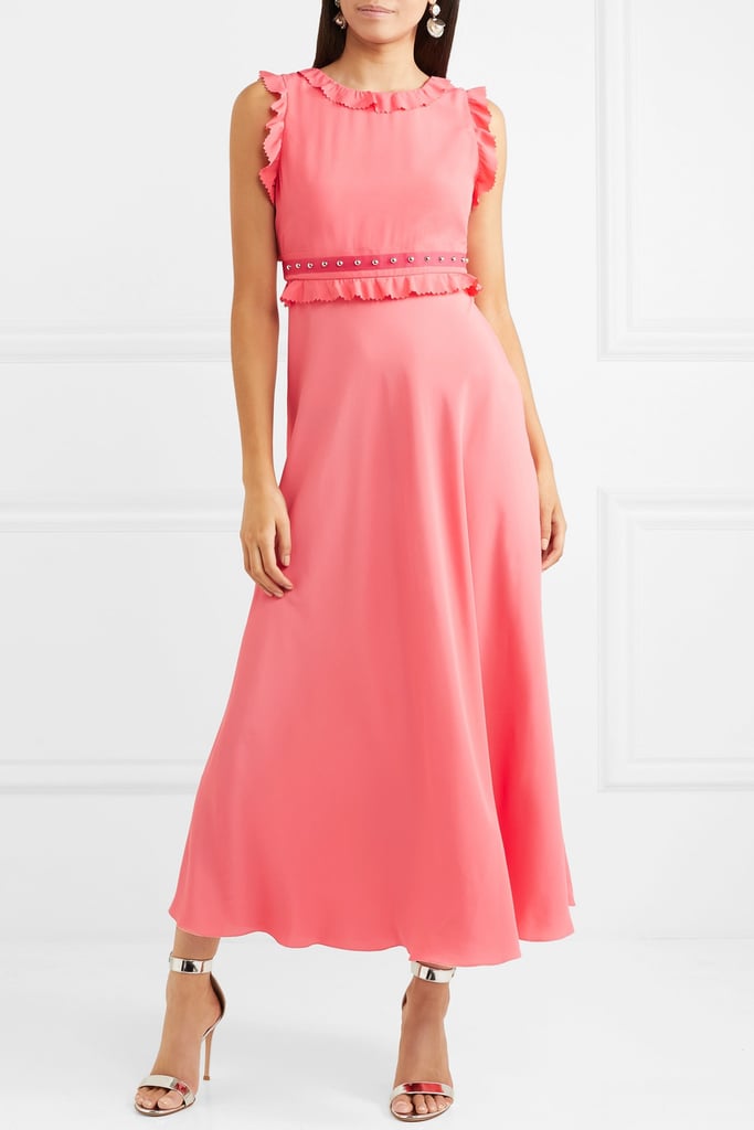 RED Valentino Ruffled Wrap-effect Midi Dress