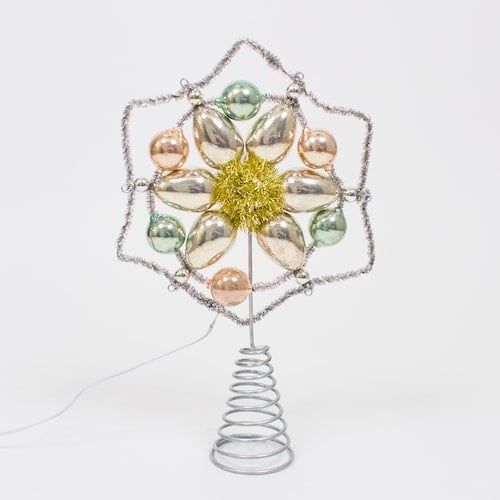 LC Lauren Conrad Snowflake LightUp Christmas Tree Topper