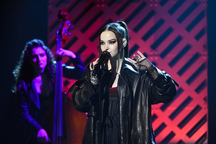 Dove Cameron Performs in a Givenchy Corset and Sweatpants | POPSUGAR