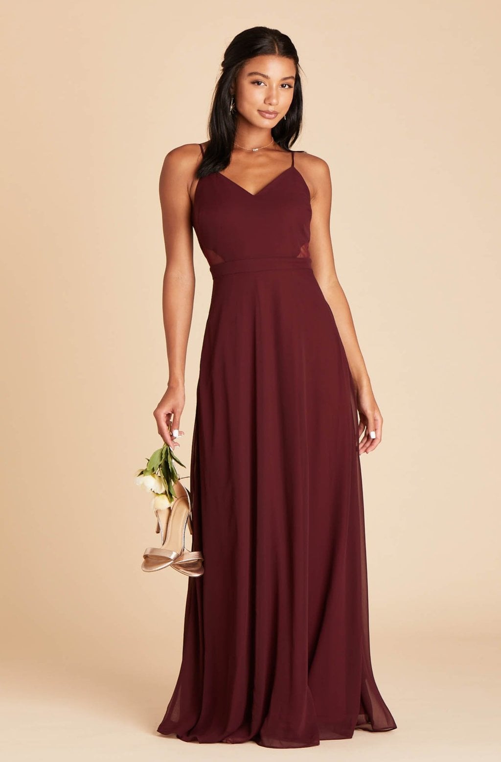 Gray and sale burgundy dress