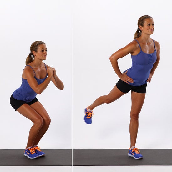 Type of Squat: Narrow Squat With Back Kick