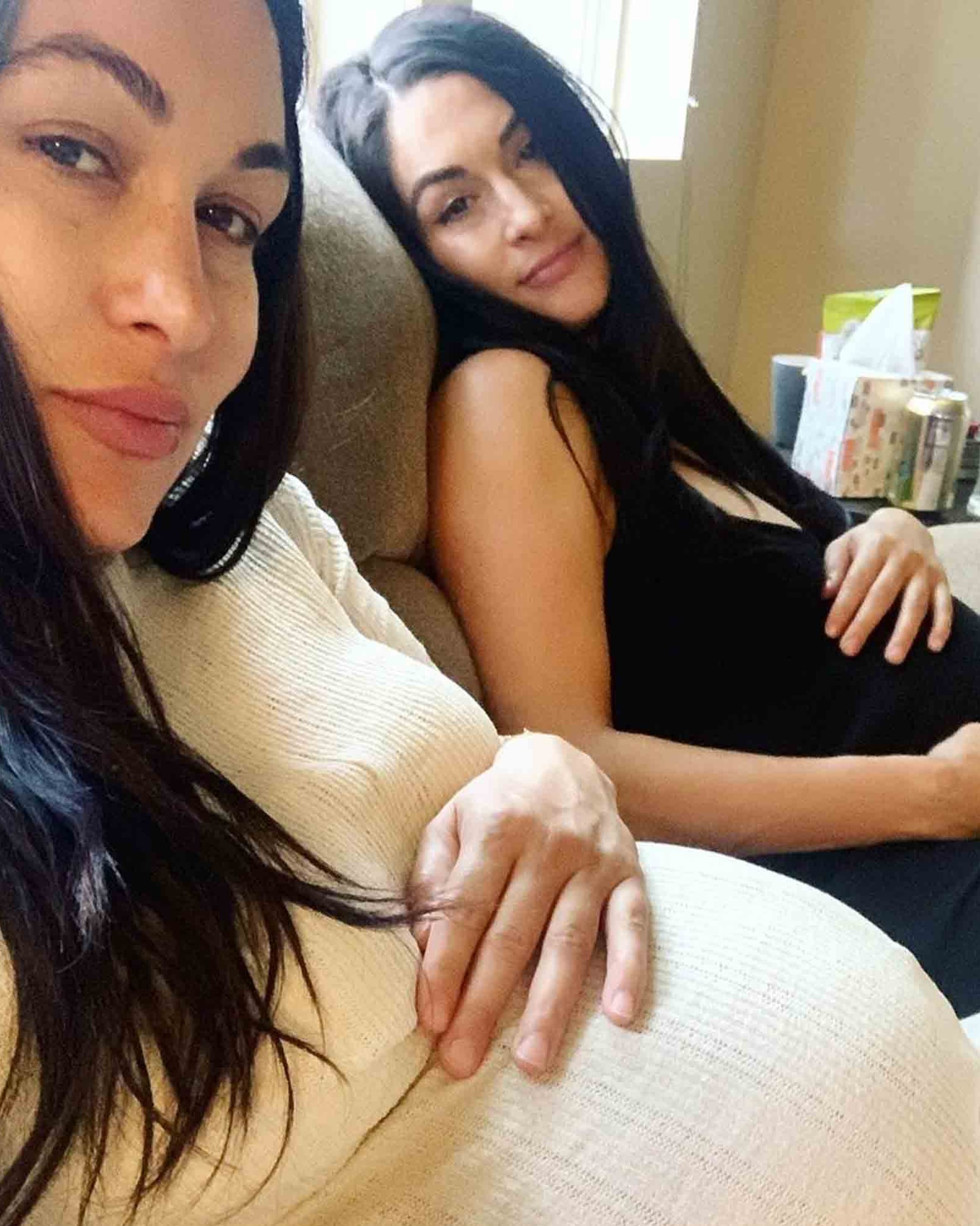 Nikki and Brie Bella introduce their new babies born a day apart