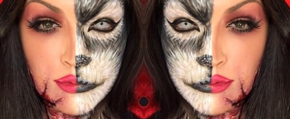 Split-Face Halloween Makeup Ideas | Natalie Costello