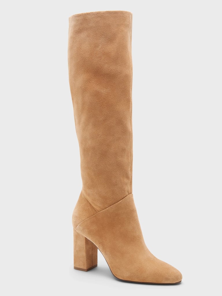 A Light Pair: Banana Republic Tall Suede Slouchy Boots