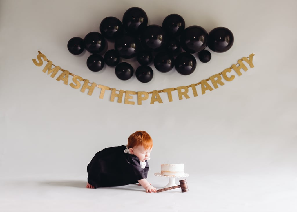 Smash the Patriarchy First Birthday Cake Smash