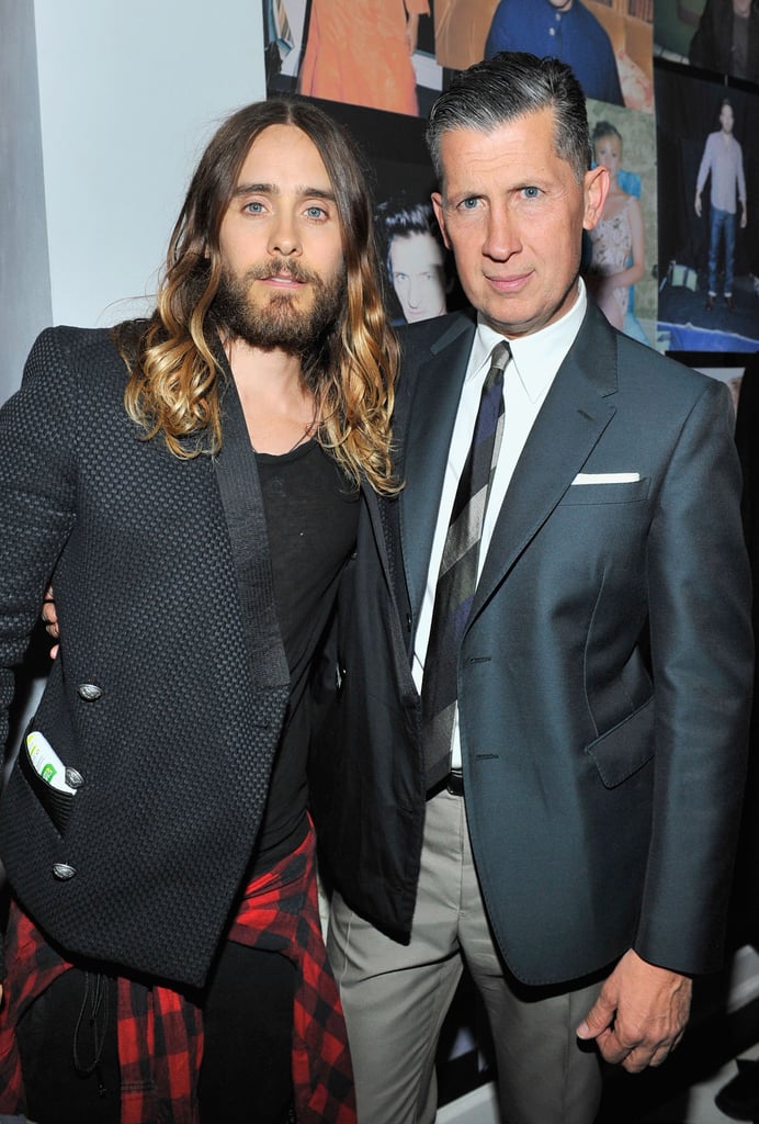 Jared Leto and Stefano Tonchi at W magazine's Golden Globes party.