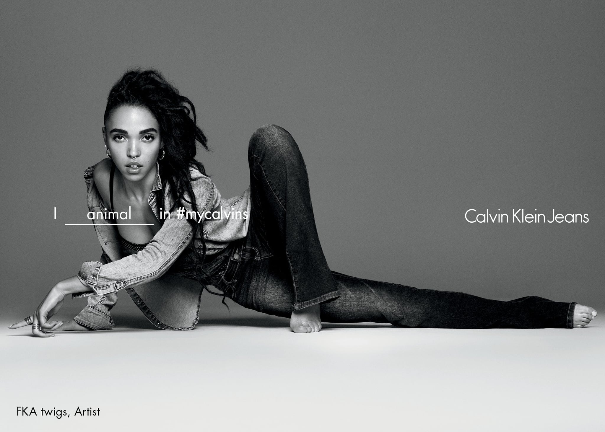 Asociación Reducción pureza FKA Twigs Calvin Klein Jeans Campaign Spring 2016 | POPSUGAR Fashion