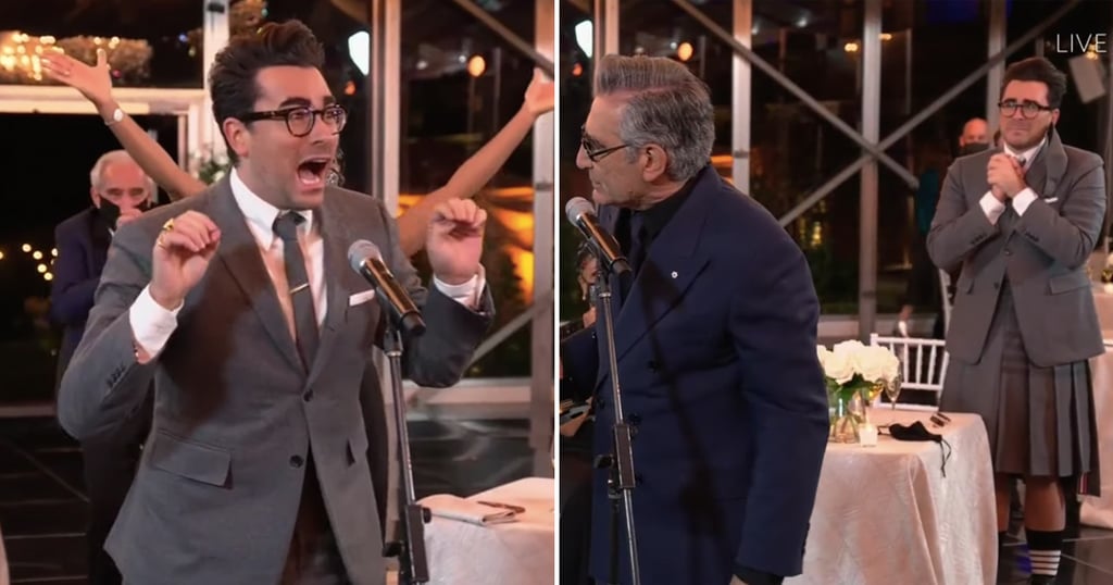 Dan Levy Reacting to Schitt's Creek Wins at the 2020 Emmys