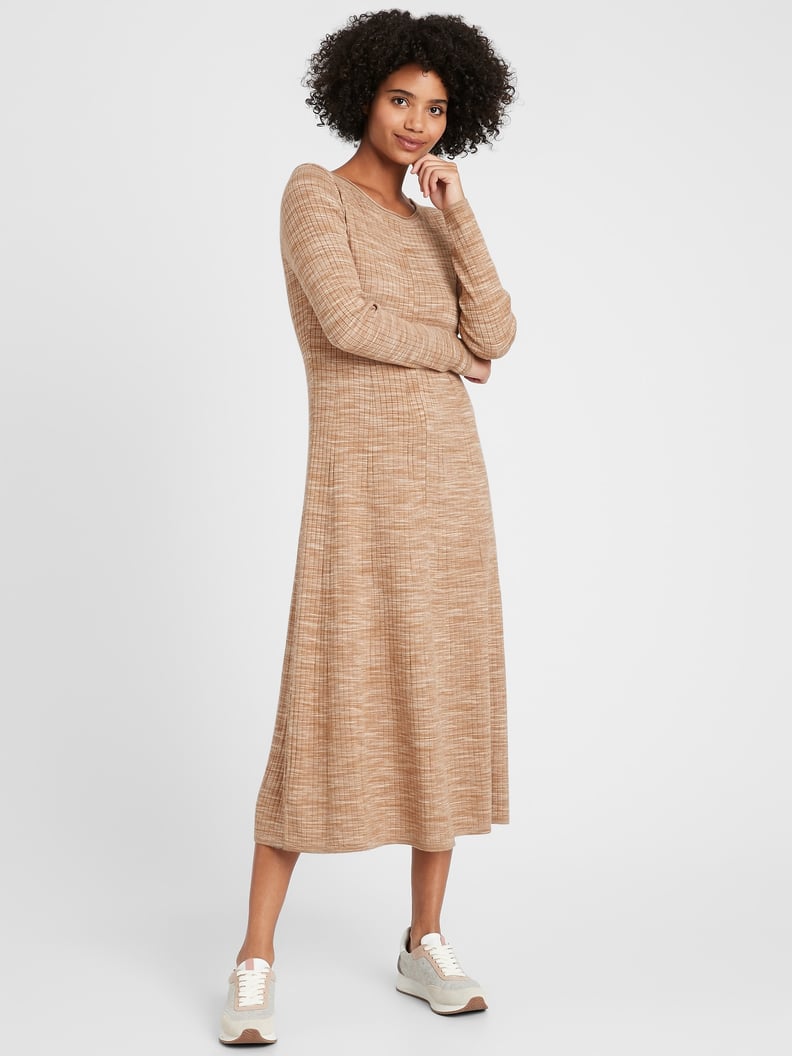 Ribbed Maxi Sweater Dress