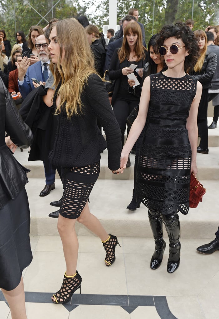 Cara Delevingne and St. Vincent at London Fashion Week