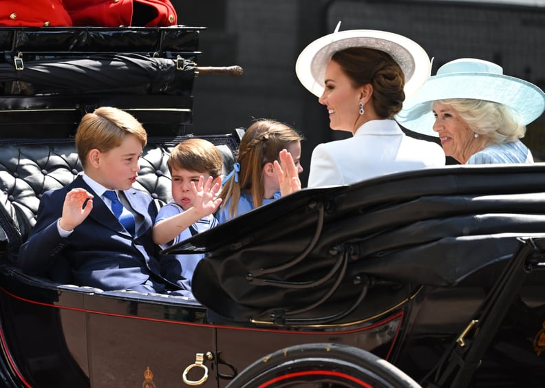 Prince George, Prince Louis, and Princess Charlotte at Trooping the Colour