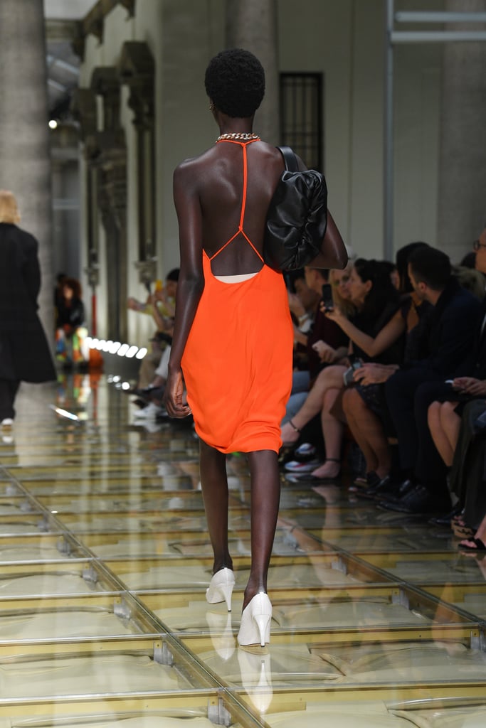 A Bottega Veneta Bag and Shoes on the Runway During Milan Fashion Week