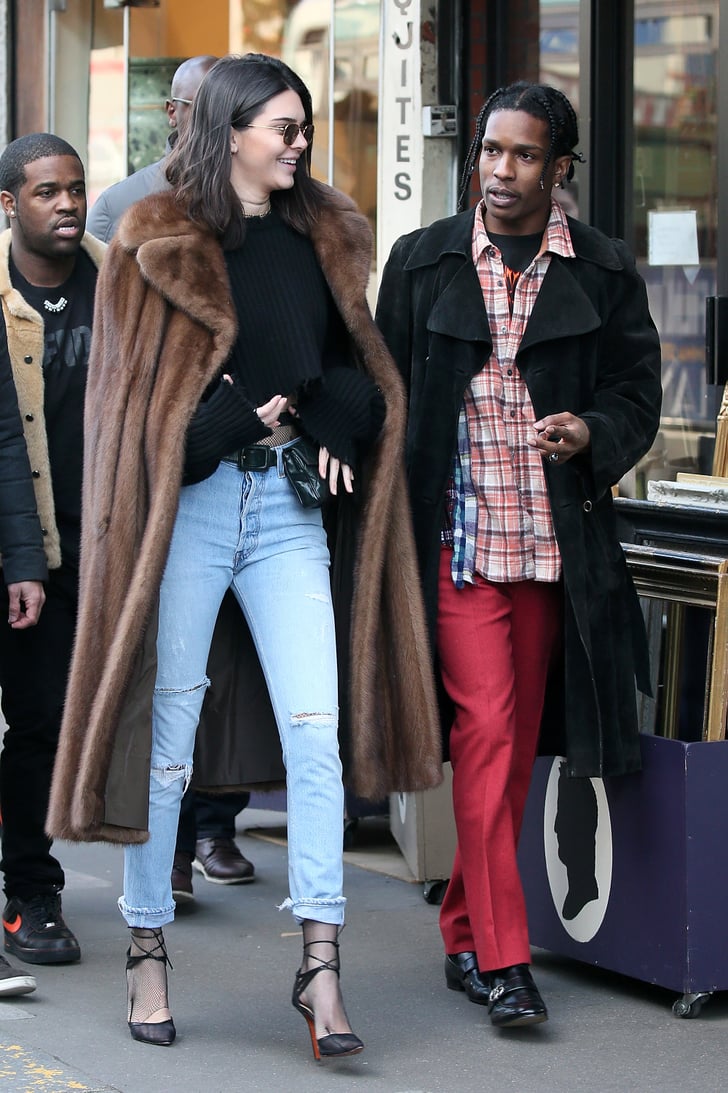 Kendall Jenner and ASAP Rocky Out in Paris January 2017 | POPSUGAR Celebrity