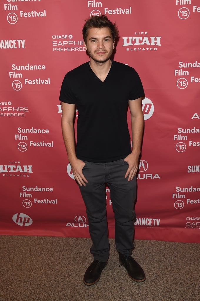 Emile Hirsch posed for pictures at the Ten Thousand Saints premiere.