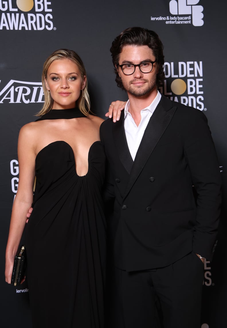 VENICE, ITALY - AUGUST 31: Kelsea Ballerini and Chase Stokes attend the Variety and Golden Globes party during The 80th Venice International Film Festival, at Hotel Excelsior on August 31, 2023 in Venice, Italy. (Photo by Daniele Venturelli/Getty Images)