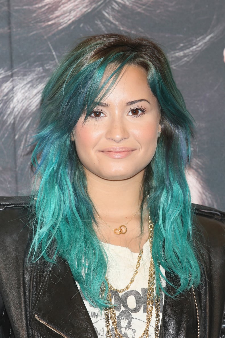 demi lovato ombre hair straight