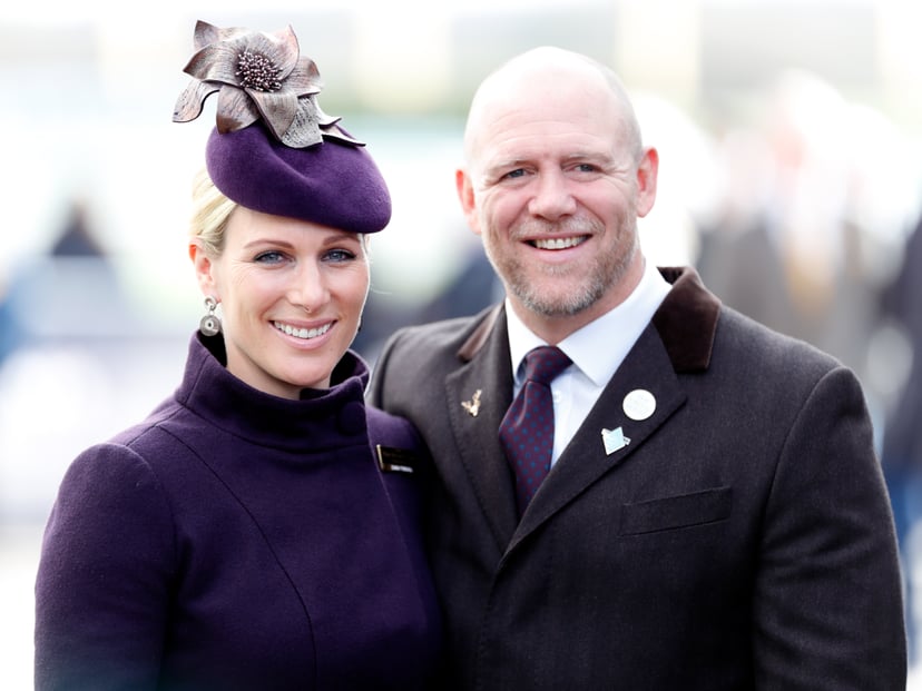 CHELTENHAM, UNITED KINGDOM - MARCH 13: (EMBARGOED FOR PUBLICATION IN UK NEWSPAPERS UNTIL 24 HOURS AFTER CREATE DATE AND TIME) Zara Tindall and Mike Tindall attend day 4 'Gold Cup Day' of the Cheltenham Festival 2020 at Cheltenham Racecourse on March 13, 2