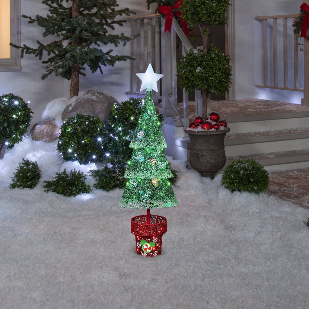Crystal Swirl Green Topiary Christmas Tree ($90)