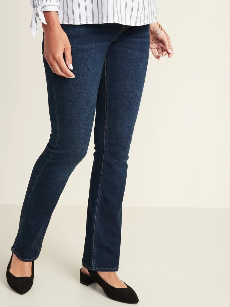 Old Navy Maternity Front-Low Panel Boot-Cut Jeans
