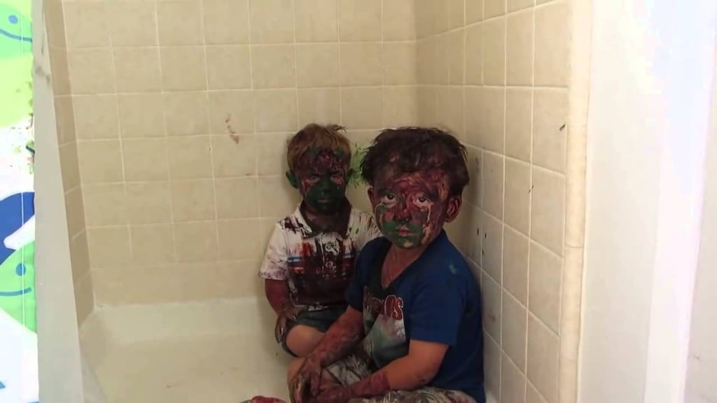 Paint-Covered Boys Are Too Funny to Punish