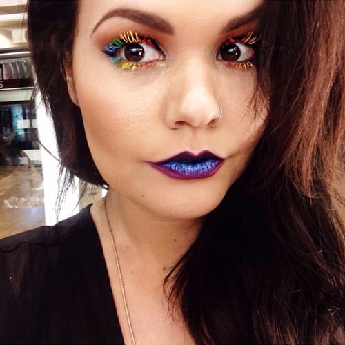 Real-Girl Rainbow Lashes | Instagram