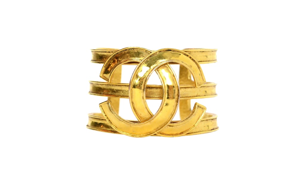 Chanel Vintage '94 Gold Cuff Bracelet ($1,050)