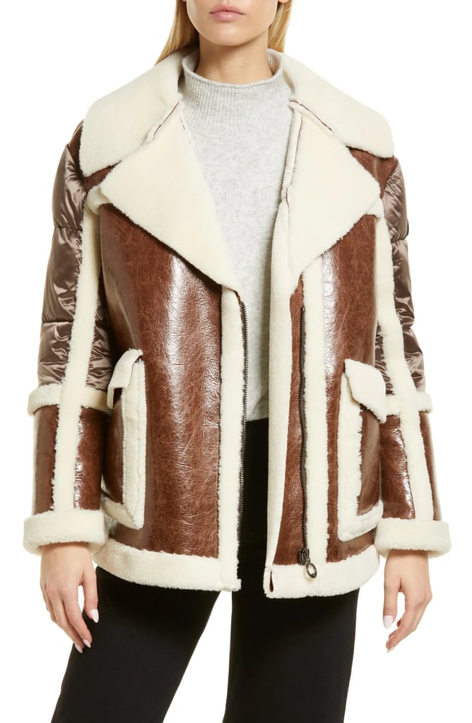 A Coat Under $100: Noize Raelynn Mixed Media Faux Fur Jacket
