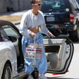 J Lo Runs Errands in a Super-Cropped Sweatshirt and Joggers
