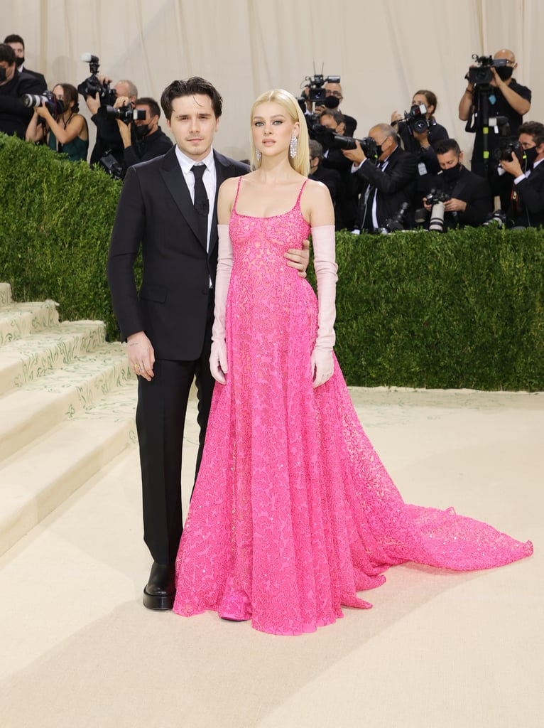 Brooklyn Beckham and Nicola Peltz at the Met Gala 2021