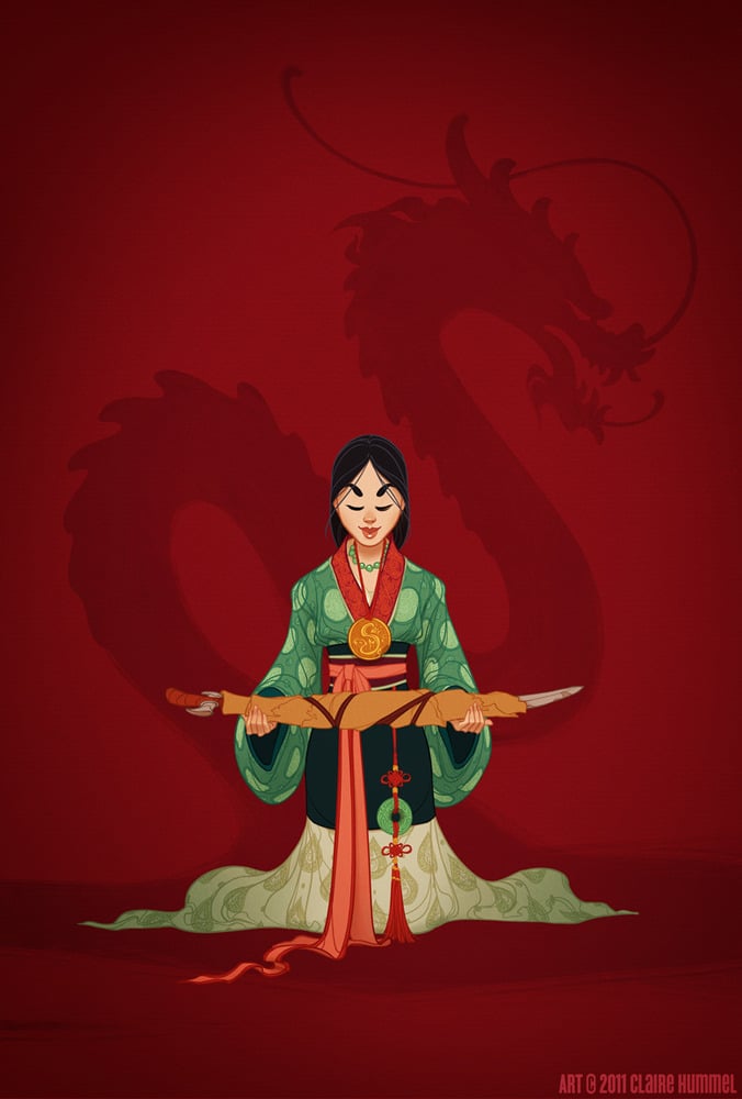 Historical Mulan Disney Princess Art Popsugar Love